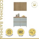 Ver imagem 5 de Cozinha Modulada 100% Mdf 2 Peças Nesher Rainha Marrom Verde