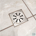 Ver imagem 3 de Ralo Grelha Para Banheiro 15x15 Inox Alto Padrão Quadrado