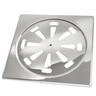 Ralo Grelha Para Banheiro 15x15 Inox Alto Padrão Quadrado - 1