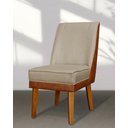 Ver imagem 2 de Kit 6 Cadeiras Virgínia Linho Castor Courissimo Nozes Linho Nozes Castor