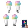 Lampadas Inteligente Wifi Led Smart Google Alexa Colorida 4un - 1