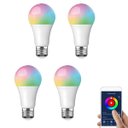 Ver imagem 1 de Lampadas Inteligente Wifi Led Smart Google Alexa Colorida 4un