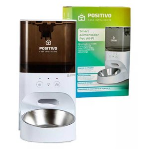 Alimentador Automático Pet Wi-fi Positivo Casa Inteligente para Cães e Gatos