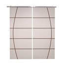 Ver imagem 1 de Porta Dupla Branco Prime Frisada Kit Alumínio F01 - 210x160