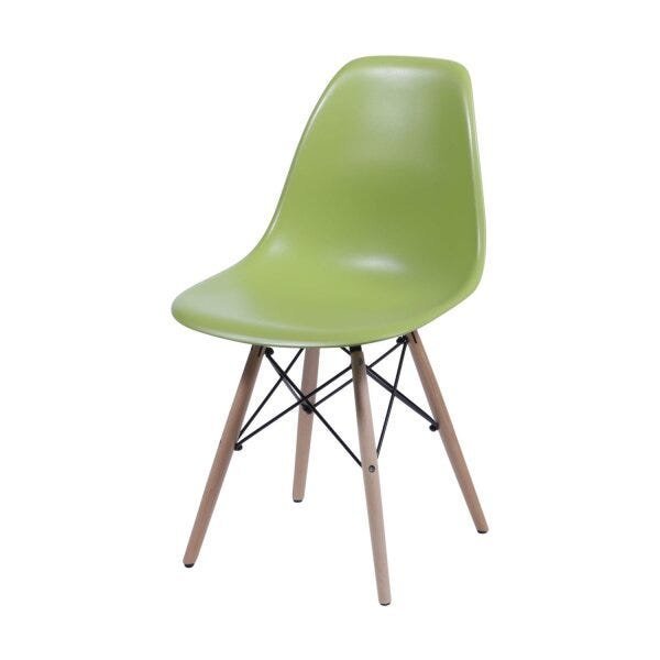 Kit 4 Cadeiras Eames Dkr Base Madeira  - 2