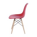 Ver imagem 4 de Conjunto 2 Cadeiras Eames DKR Base Cromada Vermelha