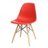 Conjunto 2 Cadeiras Eames DKR Base Cromada Vermelha  - 2