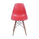 Ver imagem 3 de Conjunto 2 Cadeiras Eames DKR Base Cromada Vermelha