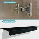 Ver imagem 5 de Armário de Lavanderia Miami 3 Portas MDP 120cm Preto Móveis Carraro