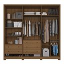 Ver imagem 2 de Guarda Roupa Casal 06 Portas Terrassa Móveis Rimo - Jequitibá/palha