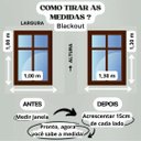 Ver imagem 3 de Cortina Persiana Rolo Blackout 90 x 220 cm Quarto / Cozinha Cor:Branco
