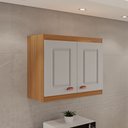 Ver imagem 1 de Armário Aéreo Pequeno Cozinha Safira New 100% MDF 2 Portas