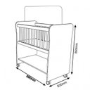 Ver imagem 3 de Mini Berço Rubi Baby Quarto Moisés Portátil com Rodízios