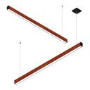 Ver imagem 3 de Pendente Horizontal Led Nevada 36w 4000lm Bivolt em Madeira Maciça - Madeiled