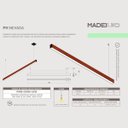 Ver imagem 6 de Pendente Horizontal Led Nevada 36w 4000lm Bivolt em Madeira Maciça - Madeiled
