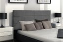 Ver imagem 2 de Painel Raissa 138 cm Suede Cinza