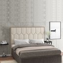 Ver imagem 7 de Cabeceira Casal 140 cm Taurin Linho SL 70 Peer