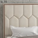 Ver imagem 5 de Cabeceira Casal 140 cm Taurin Linho SL 70 Peer