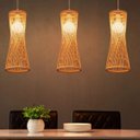 Ver imagem 2 de Pendente Nova Guiné 42cm Fibra de Rattan e Madeira Bocal E27