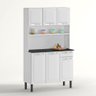 Cozinha de Aço Compacta Itatiaia Rose 6 Portas e 1 Gaveta Branco Neve - 1