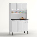 Ver imagem 1 de Cozinha de Aço Compacta Itatiaia Rose 6 Portas e 1 Gaveta Branco Neve