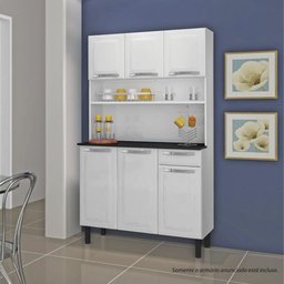 Cozinha de Aço Compacta Itatiaia Rose 6 Portas e 1 Gaveta Branco Neve - 2