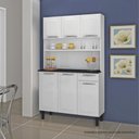 Ver imagem 2 de Cozinha de Aço Compacta Itatiaia Rose 6 Portas e 1 Gaveta Branco Neve