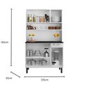 Ver imagem 5 de Cozinha de Aço Compacta Itatiaia Rose 6 Portas e 1 Gaveta Branco Neve