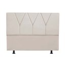Ver imagem 1 de Cabeceira Estofada Casal 140CM Jade Courino Bege - D A DECOR D&A Decor