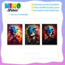 Ver imagem 4 de Kit 3 Placas MDF Velocidade Azul Herói Game Parede Moderna