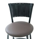 Ver mais imagens de Kit 2 Banquetas Baixa de Cozinha Encosto Junco