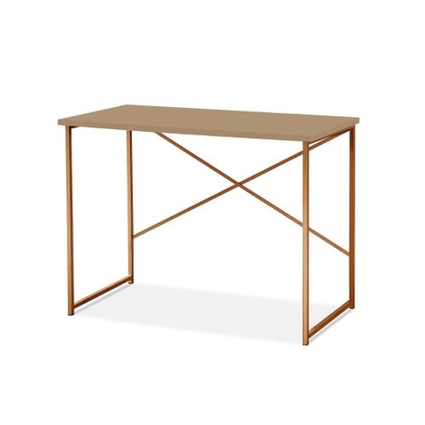 Aparador Steel 76 Cm Estilo Industrial com Pés em Aço Cobre/fendi