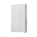Ver imagem 2 de Guarda Roupa para Bebê Quarto Infantil 4 Portas 2 Gavetas Branco Flex 100% MDP
