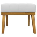 Ver imagem 5 de Kit 2 Puffs Decorativos para Sala Firenze Retangular Tecido Sintético Branco