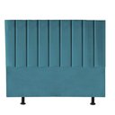 Ver imagem 1 de Cabeceira Estofada King 195CM Cora Suede Azul Turquesa - D A DECOR D&A Decor