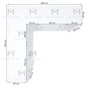 Ver imagem 3 de KIT CLOSET EM L CABIDEIRO GAVETEIRO PRATELEIRA SAPATEIRA A 2,35 M445.B MUNDI MOVEIS