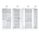 Ver imagem 4 de KIT CLOSET EM L CABIDEIRO GAVETEIRO PRATELEIRA SAPATEIRA A 2,35 M445.B MUNDI MOVEIS