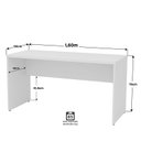 Ver imagem 4 de Conjunto Mesa de Escritório 1.60x60cm + Cadeira Ergonômica Sistema Syncron Pistão Classe 4