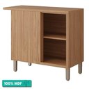 Ver imagem 2 de Balcão de Cozinha 100%mdf 92x52cm de Canto 1 Porta Estela Mgm Móveis Freijó