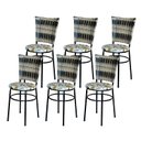 Ver imagem 1 de 6 Cadeiras para Cozinha Preta Hawai Cappuccino Premium Assento Floral:floral Orquídea