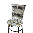 Ver imagem 5 de 6 Cadeiras para Cozinha Preta Hawai Cappuccino Premium Assento Floral:floral Orquídea