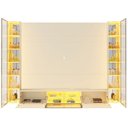 Ver imagem 5 de Estante para Tv 84 Polegadas 217,6cmx293cm com Porta Reflecta Led 100% Mdf Luminare