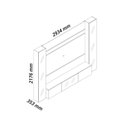 Ver imagem 4 de Estante para TV e Home Theater até 84 Polegadas com LED com Vidro Reflecta 100% MDF 293,4CMX217,6cm Luminare Yescasa