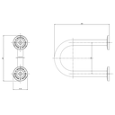 Ver imagem 2 de Barra Lateral Fixa 30cm Deca Conforto Aço Polido 2373.i.030.pol