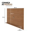 Ver imagem 3 de Painel Tv 60" Slim 180cm Mdp 15mm Cinamomo