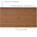 Ver imagem 4 de Painel Tv 60" Slim 180cm Mdp 15mm Cinamomo