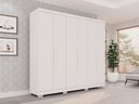 Ver imagem 7 de Guarda Roupa Casal 6 Portas Recife Salleto Branco