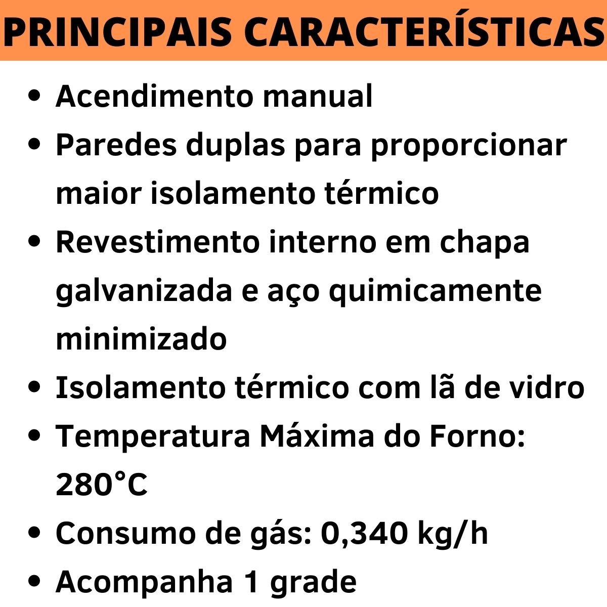 Forno Industrial à Gás Mesa Baixa Pressão Tampa de Vidro 126L MetalFour - 3