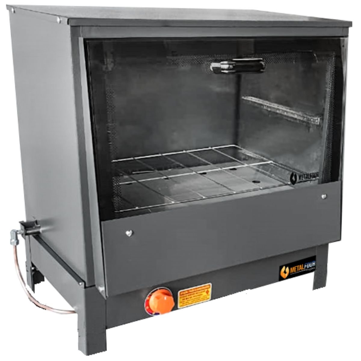 Forno Industrial à Gás Mesa Baixa Pressão Tampa de Vidro 126L MetalFour