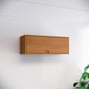 Ver imagem 1 de Armário Aéreo 80cm com 1 Porta Basculante Venaly Marrom/Cinamomo